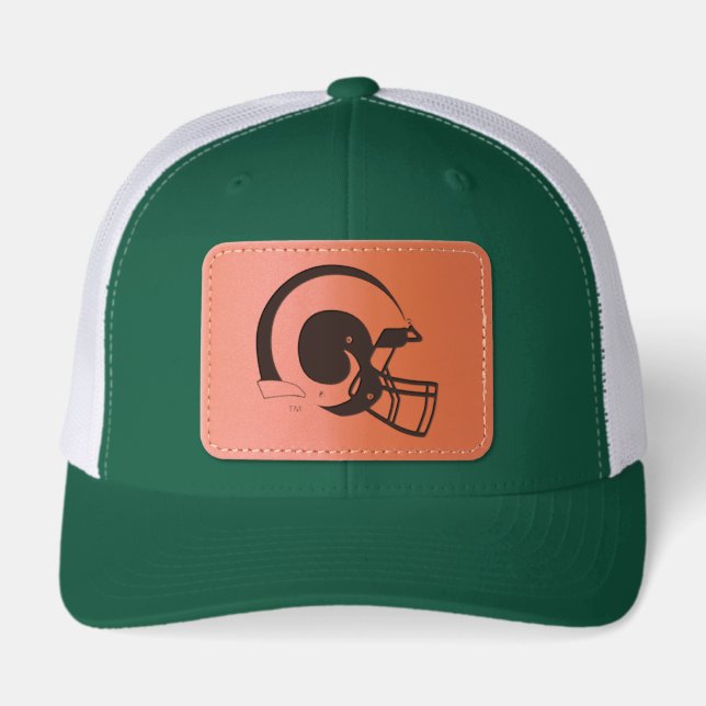 CSU Football Helmet Leather Patch Hat (Front)
