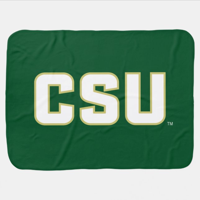 CSU Letter Mark Baby Blanket (Horizontal)