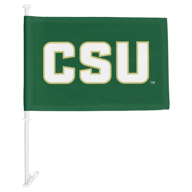CSU Letter Mark Car Flag (Front)