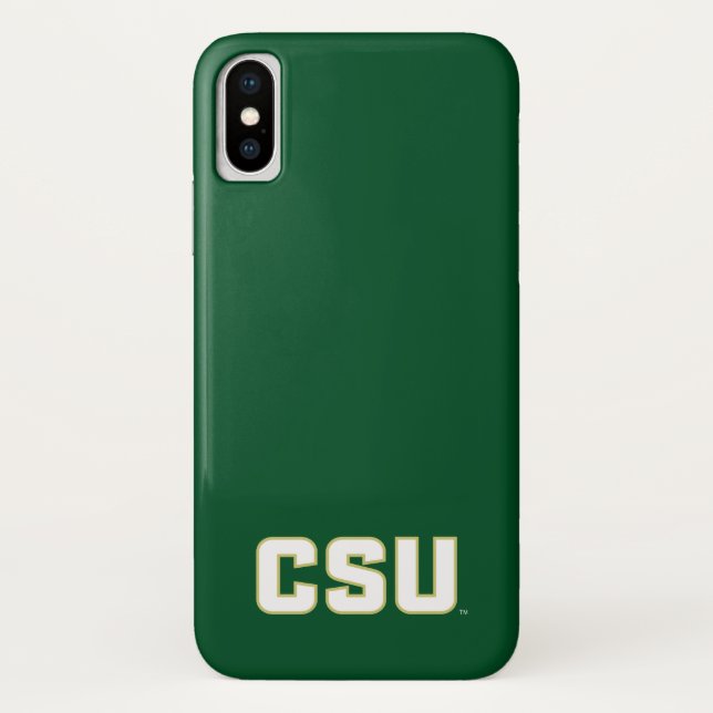 CSU Letter Mark Case-Mate iPhone Case (Back)