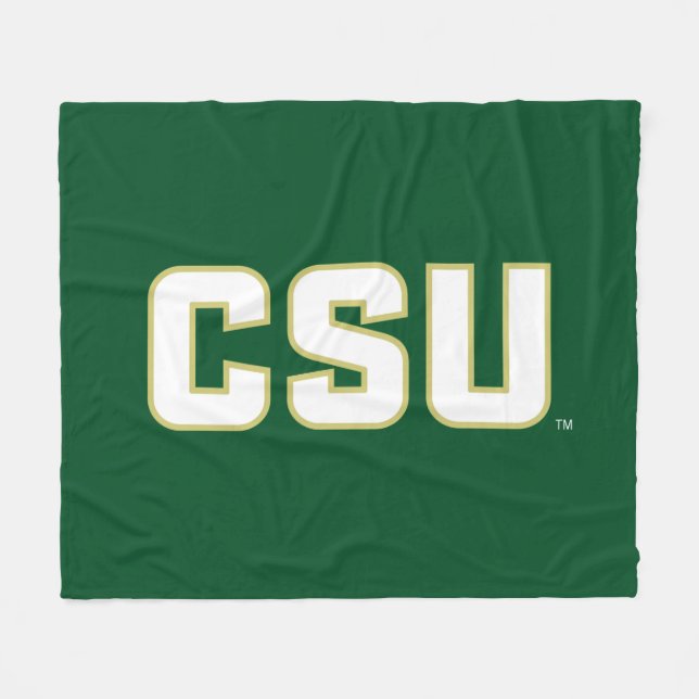 CSU Letter Mark Fleece Blanket (Front (Horizontal))