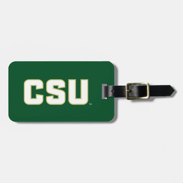 CSU Letter Mark Luggage Tag (Front Horizontal)