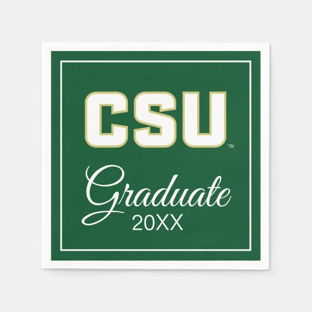 CSU Letter Mark Napkins (Front)