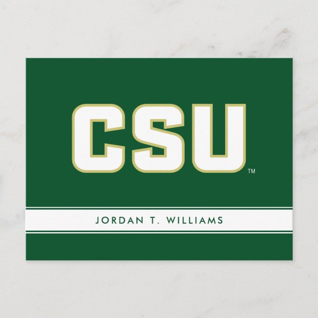 CSU Letter Mark Postcard (Front)