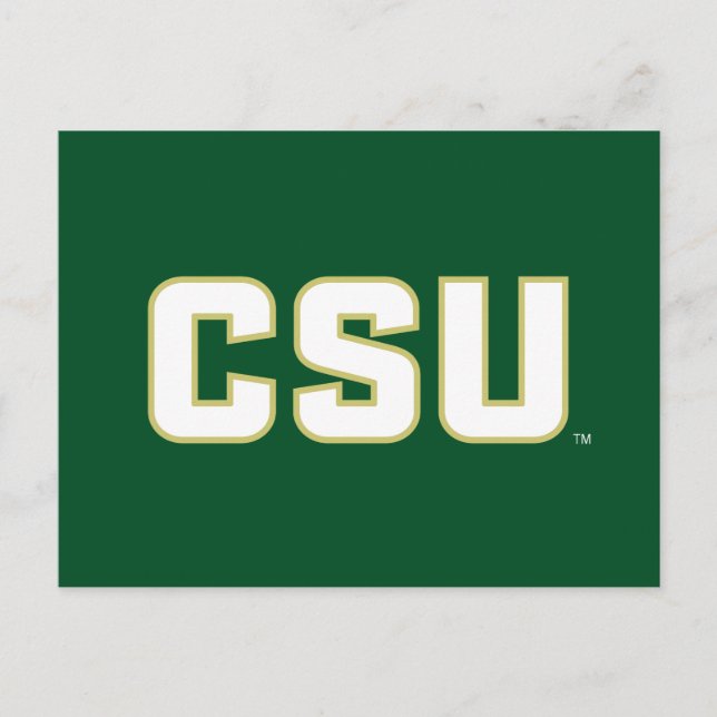CSU Letter Mark Postcard (Front)