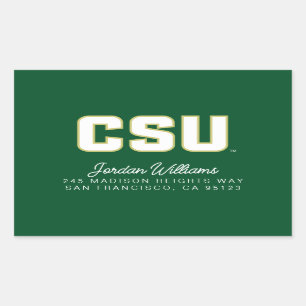 CSU Letter Mark Rectangular Sticker