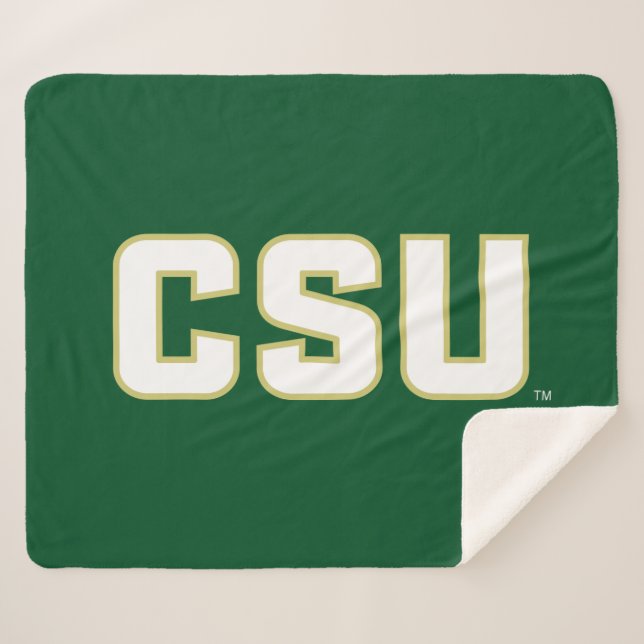 CSU Letter Mark Sherpa Blanket (Front (Horizontal))