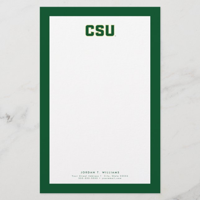 CSU Letter Mark Stationery (Front)