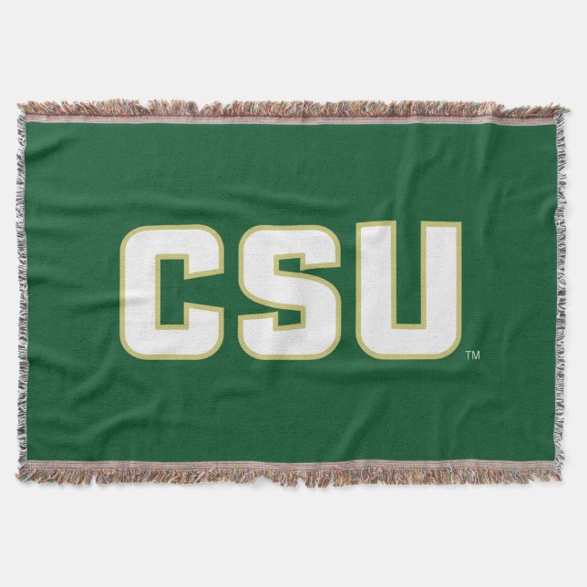 CSU Letter Mark Throw Blanket (Front)