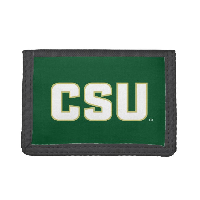 CSU Letter Mark Trifold Wallet (Front)