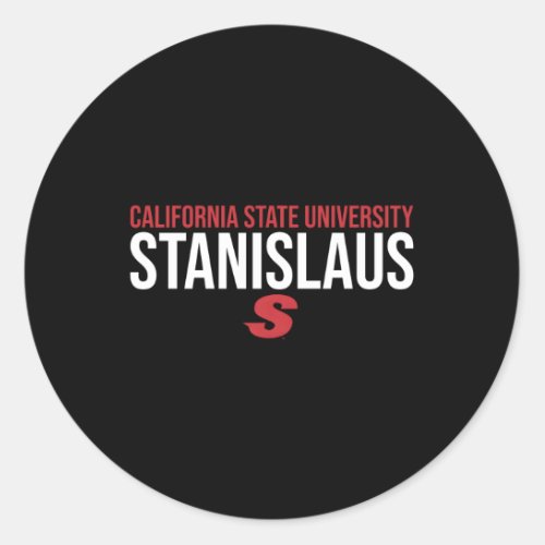 Csu Stanislaus Stan State Warriors Stacked Classic Round Sticker