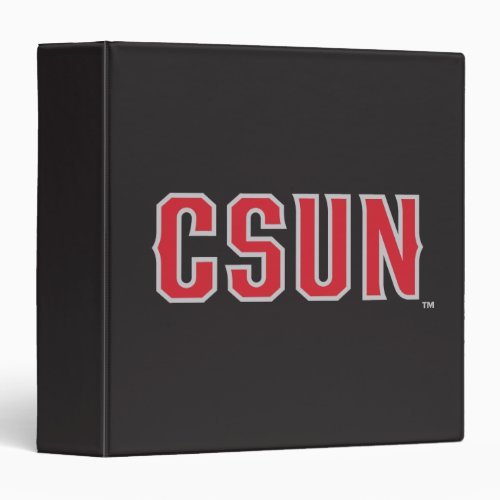 CSUN Logo on Black Binder