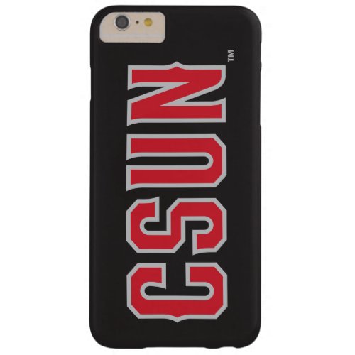 CSUN Logo on Black Barely There iPhone 6 Plus Case