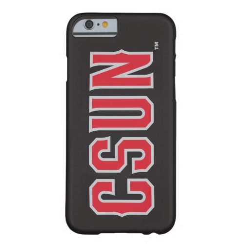 CSUN Logo on Black Barely There iPhone 6 Case