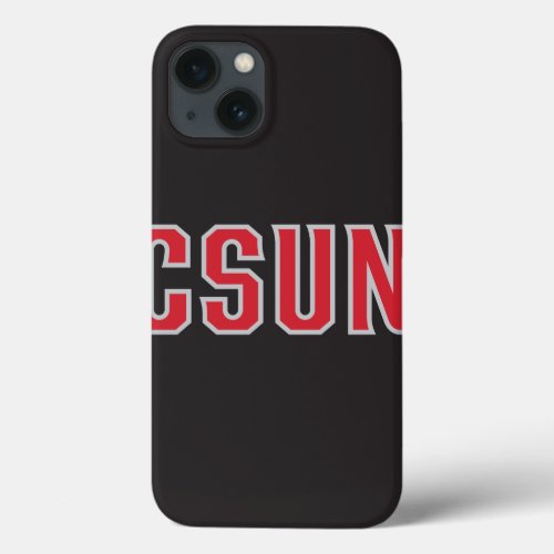 CSUN Logo on Black iPhone 13 Case