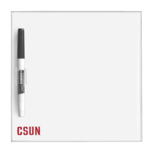 CSUN Logo on Black Dry Erase Board