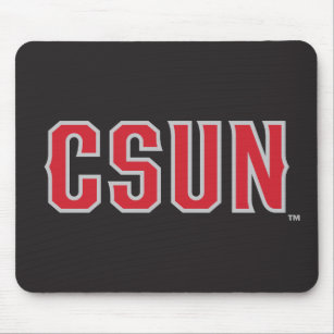 CSUN Logo on Black Mouse Pad