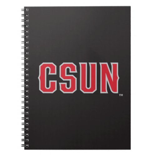 CSUN Logo on Black Notebook