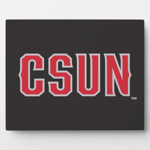 CSUN Logo on Black Plaque