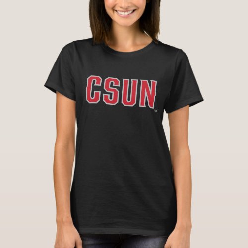 CSUN Logo on Black T_Shirt