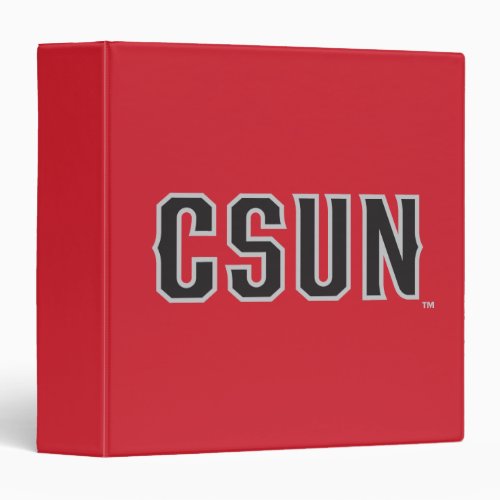 CSUN Logo on Red Binder