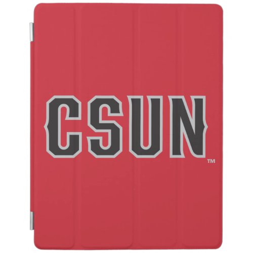 CSUN Logo on Red iPad Smart Cover
