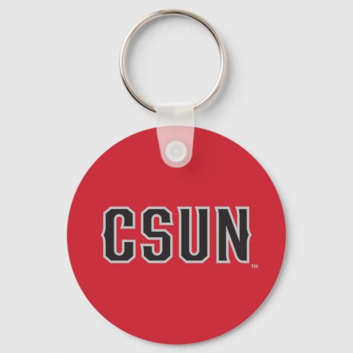 CSUN Logo on Red Keychain