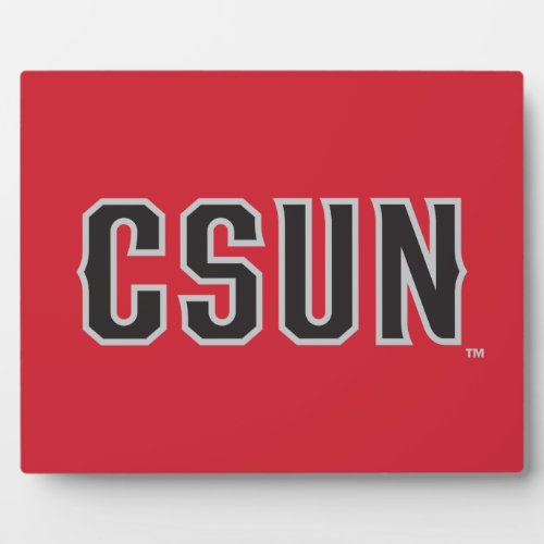 CSUN Logo on Red Plaque
