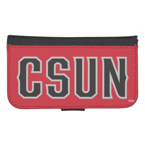 CSUN Logo on Red Phone Wallet