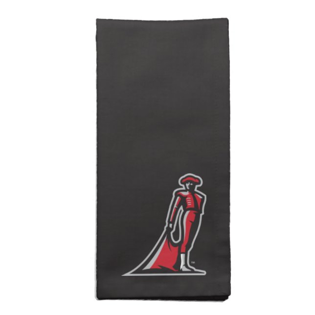 CSUN Matador - Black Cloth Napkin (Folded)