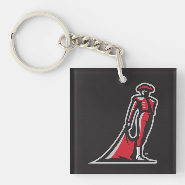 CSUN Matador - Black Keychain (Front)