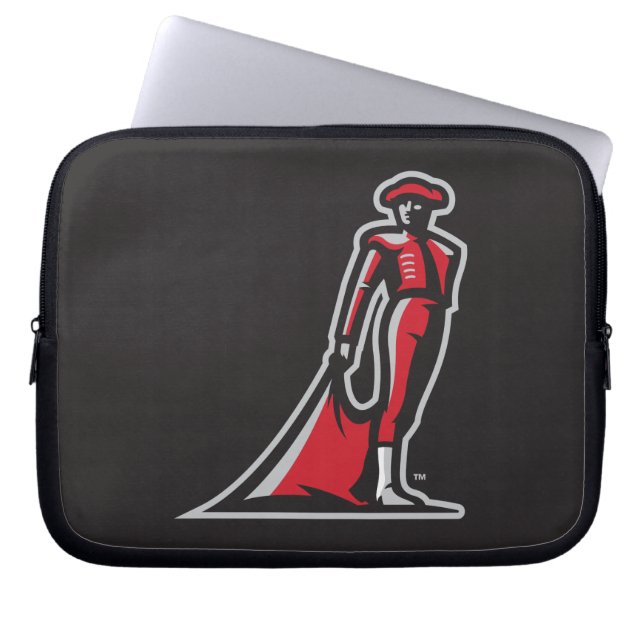 CSUN Matador - Black Laptop Sleeve (Front)