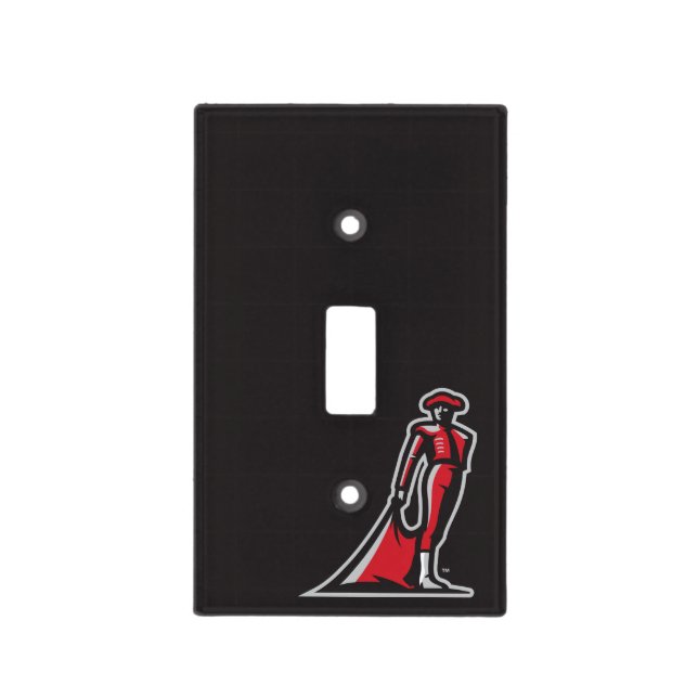 CSUN Matador - Black Light Switch Cover (Front)