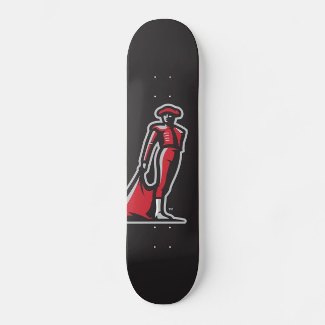 CSUN Matador - Black Skateboard Deck (Front)