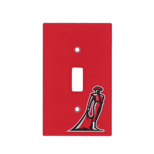CSUN Matador - Red Light Switch Cover (Front)