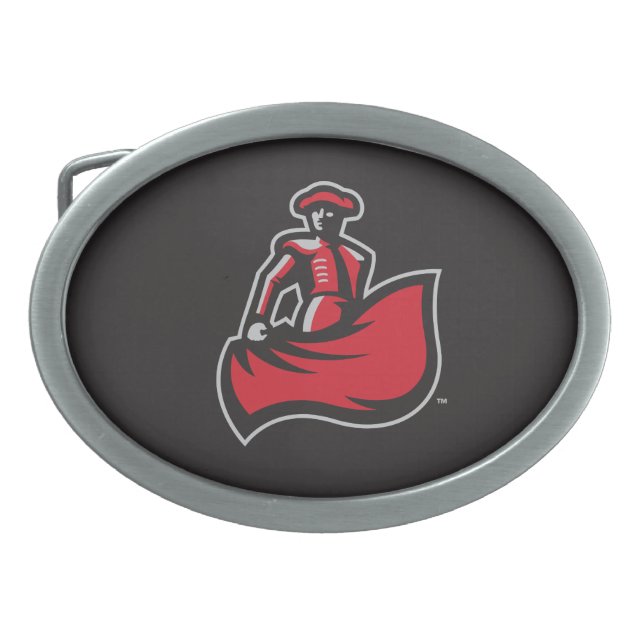 CSUN Matador with Cape - Black Belt Buckle (Front)