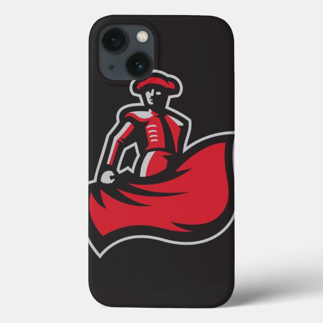 CSUN Matador with Cape - Black Case-Mate iPhone Case (Back)