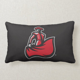 CSUN Matador with Cape - Black Lumbar Pillow