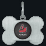 CSUN Matador with Cape - Black Pet Tag<br><div class="desc">Check out this official CSUN Matadors gear! These products are perfect for all CSU Northridge fans, students, faculty, family, and alumni. Customize your gear to show off your personalized Matador pride. Come to Zazzle to gear up for the football game and cheer on your team in style. Celebrate birthdays, holidays,...</div>
