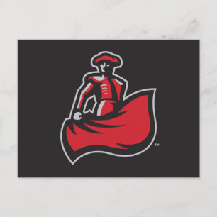 CSUN Matador with Cape - Black Postcard