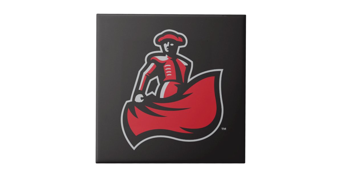 CSUN Matador with Cape - Black Tile | Zazzle