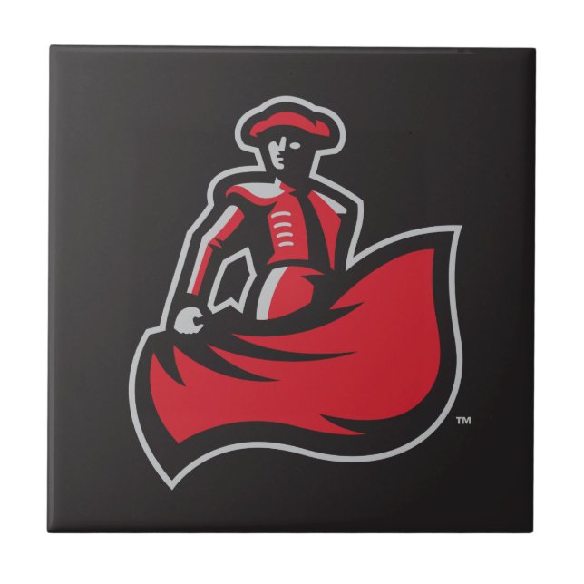 CSUN Matador with Cape - Black Tile (Front)