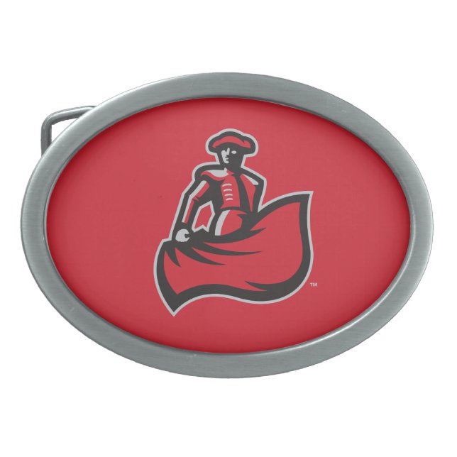 CSUN Matador with Cape - Red Belt Buckle (Front)