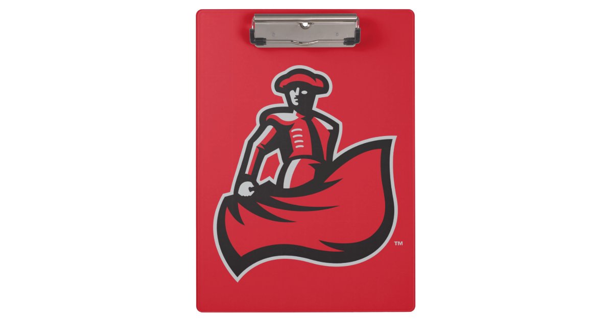 CSUN Matador with Cape Red Clipboard Zazzle