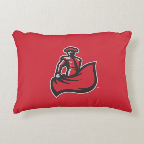 CSUN Matador with Cape _ Red Decorative Pillow