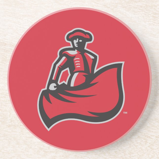CSUN Matador with Cape - Red Drink Coaster (Front)