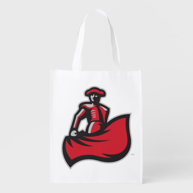 CSUN Matador with Cape - Red Grocery Bag (Front)