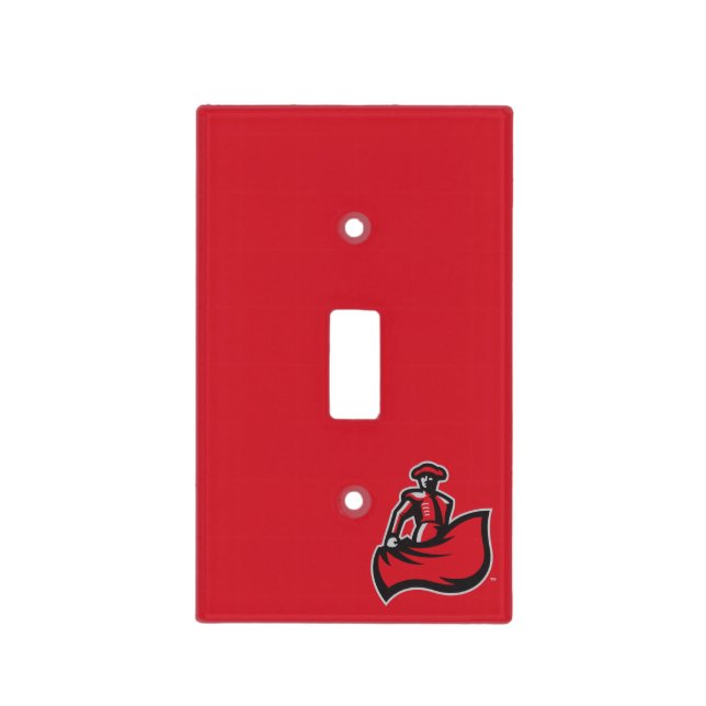 CSUN Matador with Cape - Red Light Switch Cover (Front)