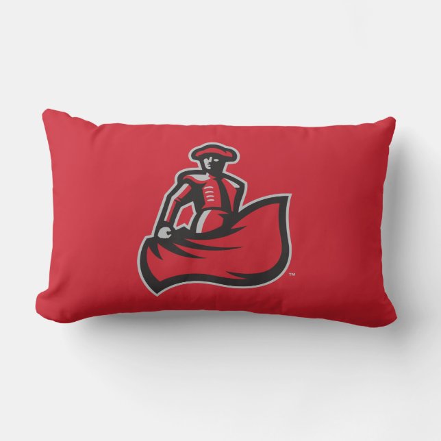 CSUN Matador with Cape - Red Lumbar Pillow (Front)