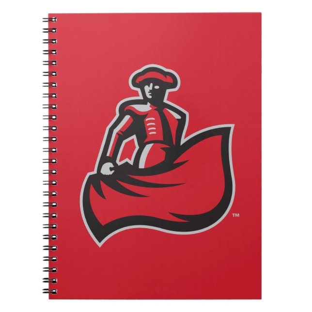 CSUN Matador with Cape - Red Notebook (Front)